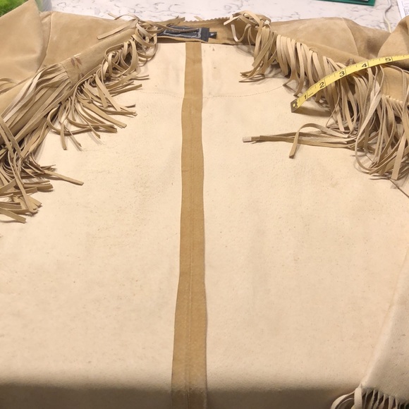 Western Suede Hand Painted Jacket by Patty Lewis Native American - Picture 16 of 16